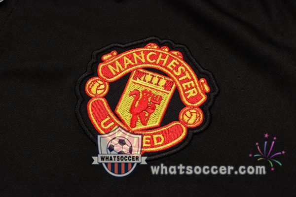 Training Polo Manchester United + Pants Black 2021-2022
