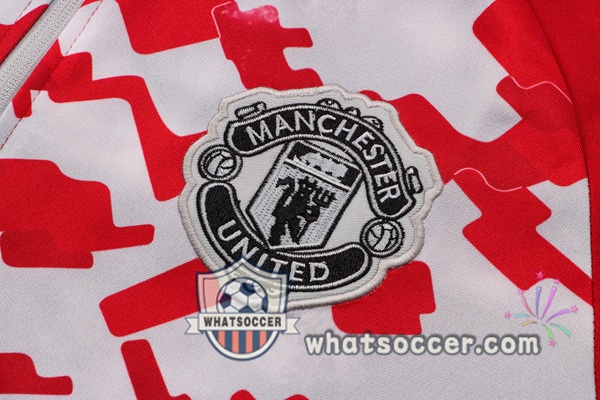 Manchester United Red White Training Jacket 2021-2022