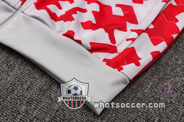 Manchester United Red White Training Jacket 2021-2022