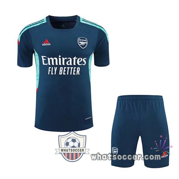 Arsenal + Shorts Green Training T-Shirt Suit 2021-2022