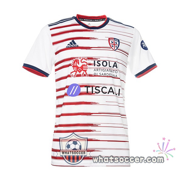 Cagliari Calcio Away Soccer Jerseys White 2021-2022