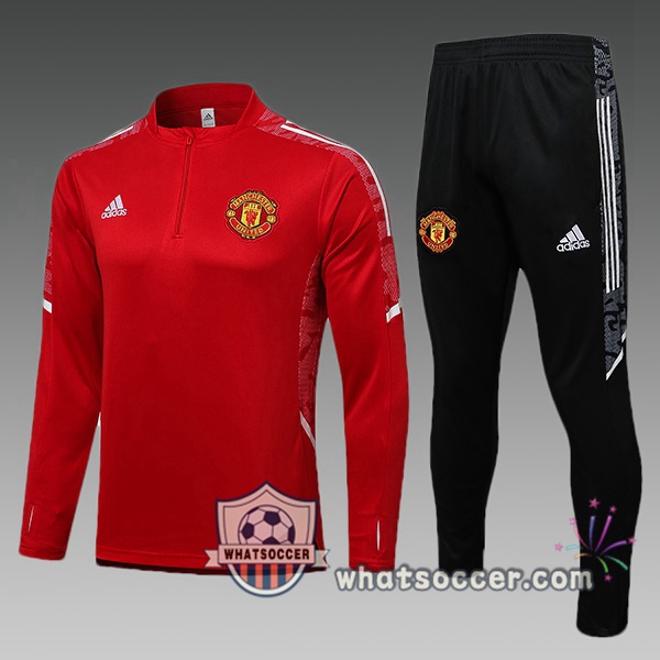 Manchester United Kids Red Tracksuit 2021-2022
