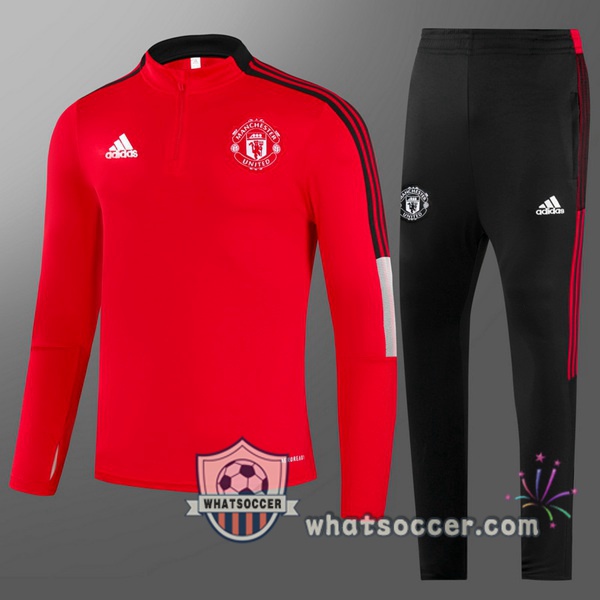 Manchester United Kids Red Tracksuit 2021-2022