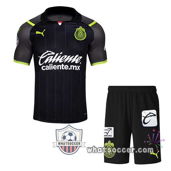 CD Guadalajara Kids Away Soccer Jerseys Black 2021-2022