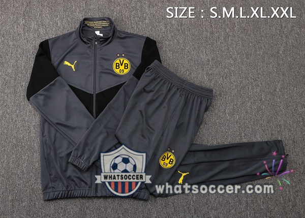Dortmund BVB Gray Training Jacket 2021-2022