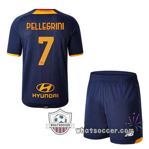 AS Roma (PELLEGRINI 7) Kids Fourth Soccer Jerseys 2021-2022