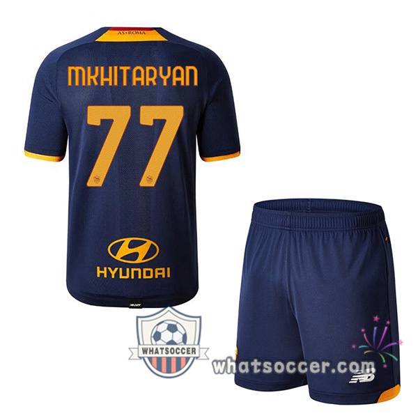 AS Roma (MKHITARYAN 77) Kids Fourth Soccer Jerseys 2021-2022