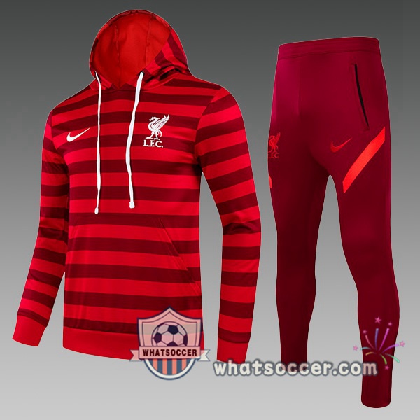 FC Liverpool Kids Red Hooded Jacket 2021-2022