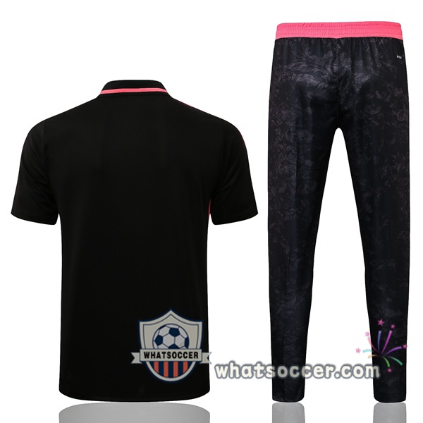 Training Polo Real Madrid + Pants Black 2021-2022