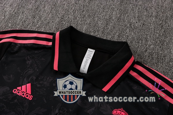 Training Polo Real Madrid + Pants Black 2021-2022