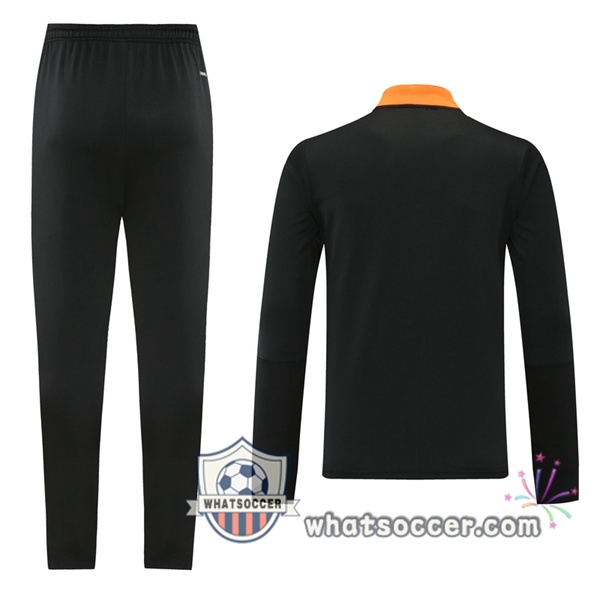 Juventus Black Orange Tracksuit 2021-2022