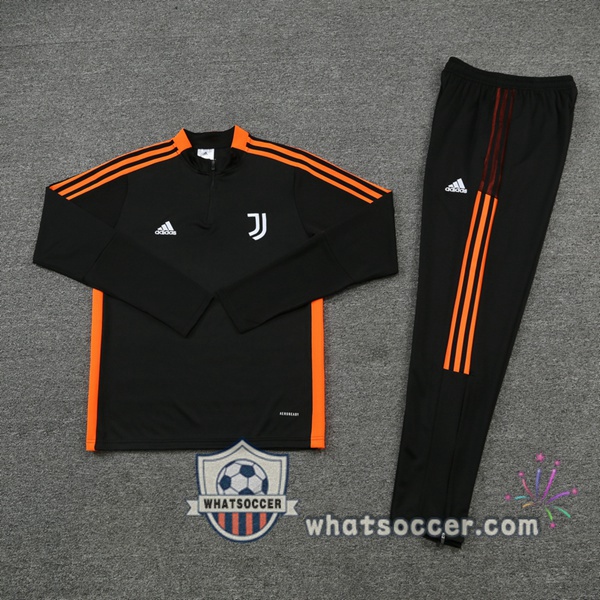 Juventus Black Orange Tracksuit 2021-2022