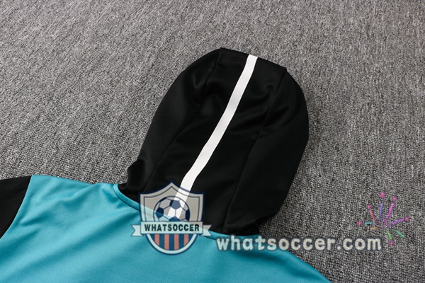 Real Madrid Black Hooded Jacket 2021-2022