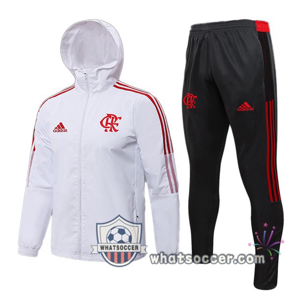 Flamengo White Hooded Jacket 2021-2022