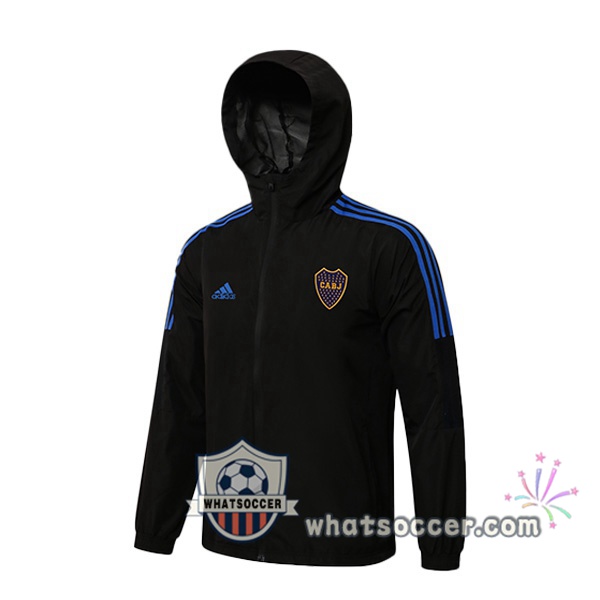Boca Juniors Black Hooded Jacket 2021-2022