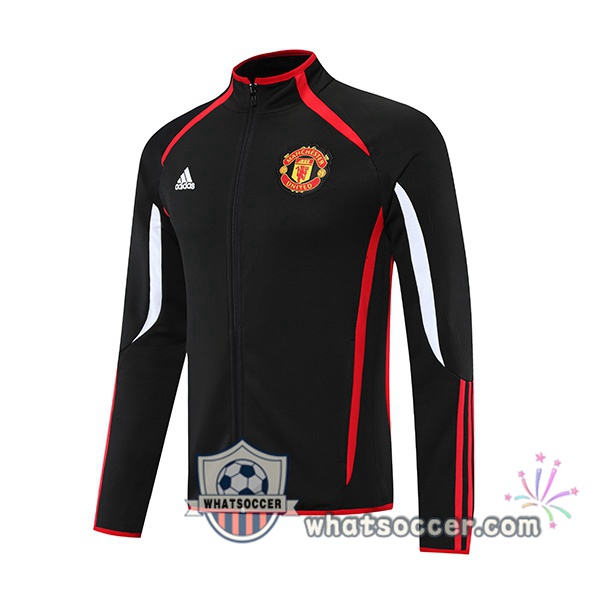 Manchester United Black Soccer Jacket 2021-2022
