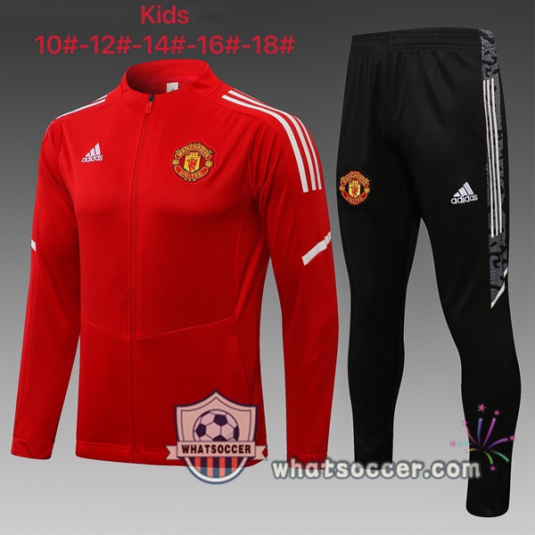 Manchester United Kids Red Training Jacket 2021-2022