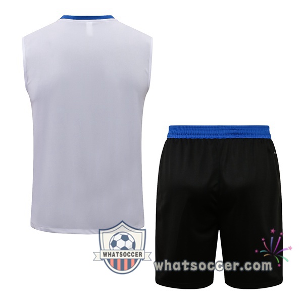 Real Madrid + Shorts White Soccer Vest 2021-2022