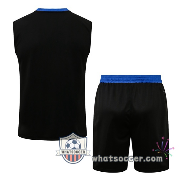 Real Madrid + Shorts Black Soccer Vest 2021-2022