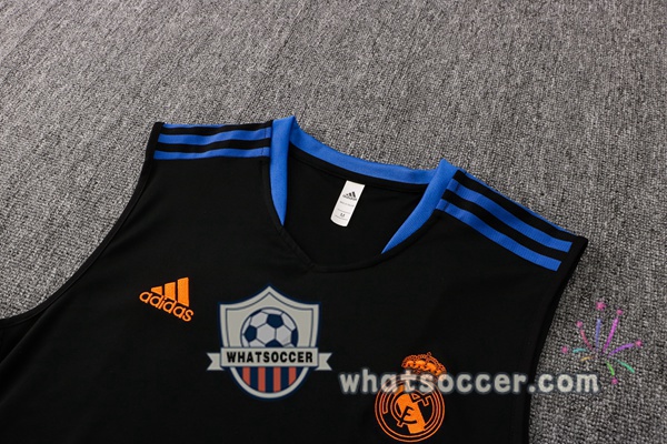 Real Madrid + Shorts Black Soccer Vest 2021-2022