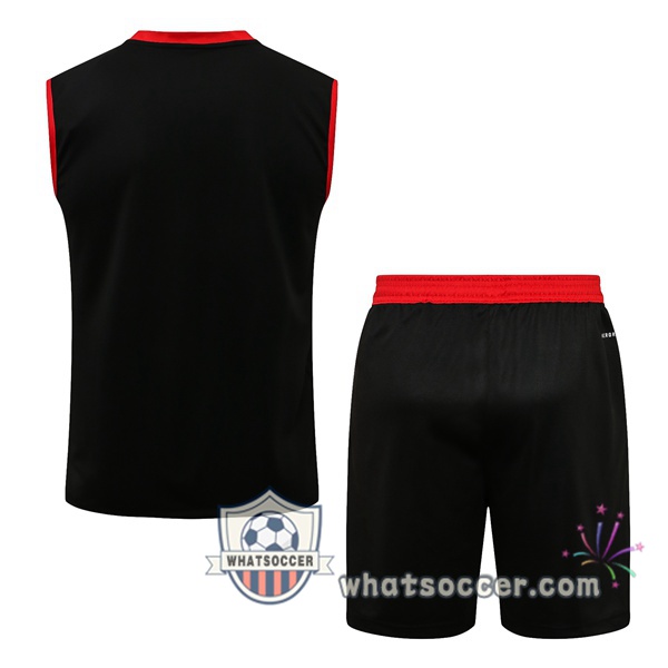 Manchester United + Shorts Black Soccer Vest 2021-2022