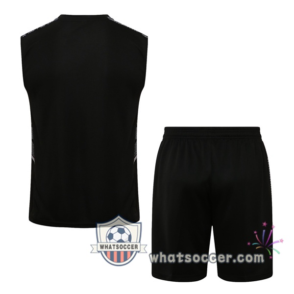 Manchester United + Shorts Black Soccer Vest 2021-2022