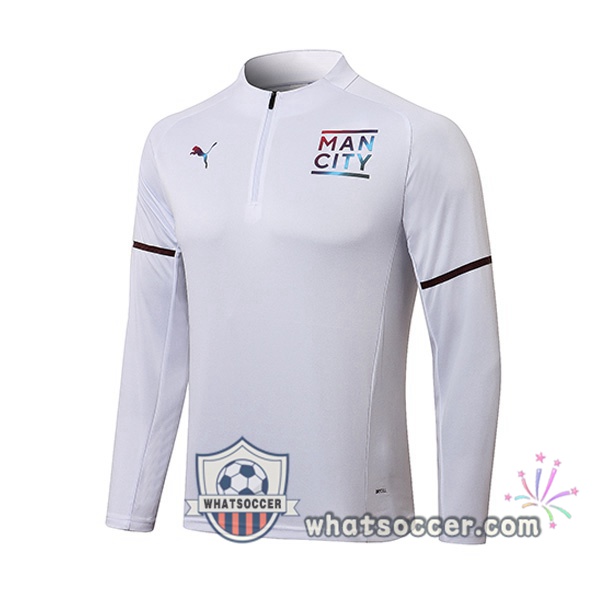 Manchester City White Soccer Sweater 2021-2022