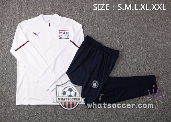 Manchester City White Tracksuit 2021-2022