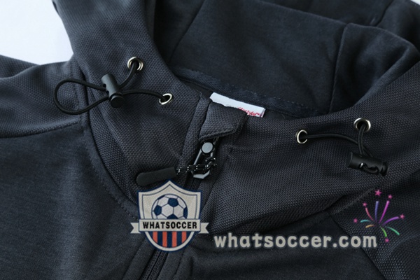 Dortmund BVB Black Gray Hooded Jacket 2021-2022
