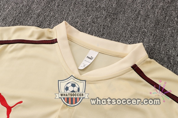 Training Polo AC Milan + Pants Yellow 2021-2022