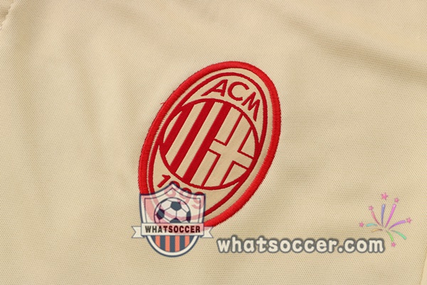 Training Polo AC Milan + Pants Yellow 2021-2022
