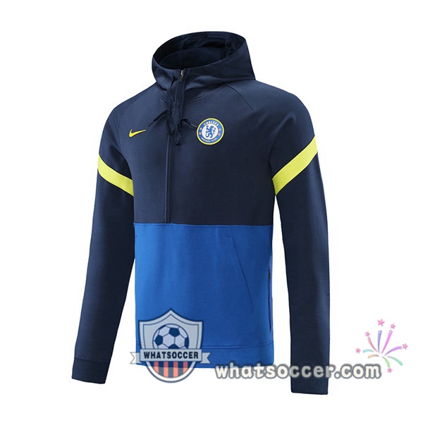 FC Chelsea Blue Royal Hooded Sweater 2021-2022