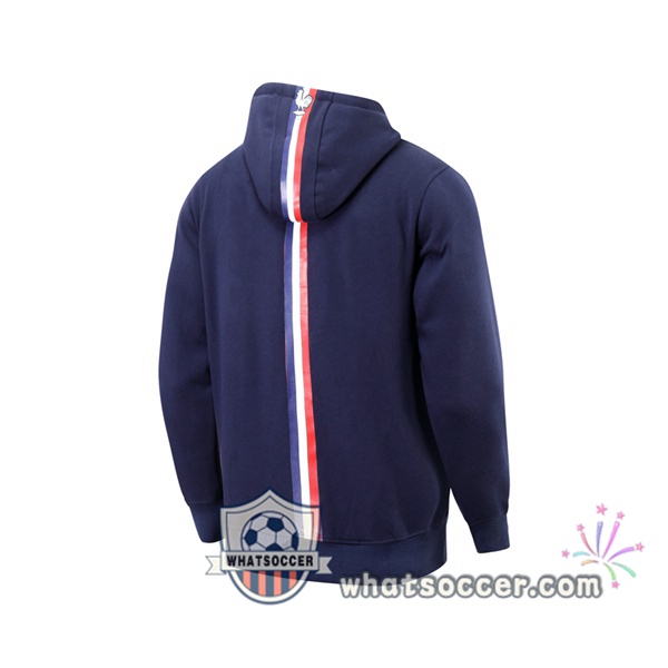 France Blue Royal Hooded Sweater 2021-2022