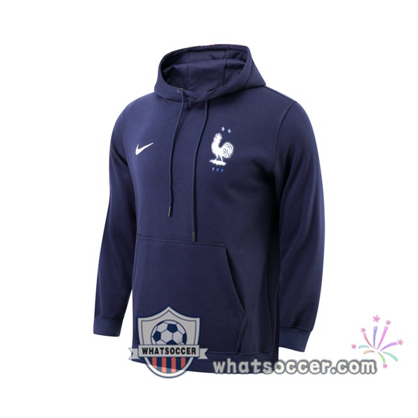 France Blue Royal Hooded Sweater 2021-2022