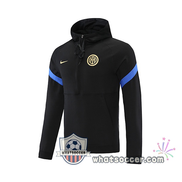 Inter Milan Black Hooded Sweater 2021-2022