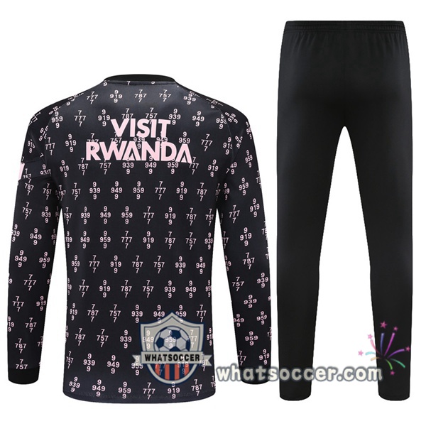 Paris PSG Black Rose Tracksuit 2021-2022