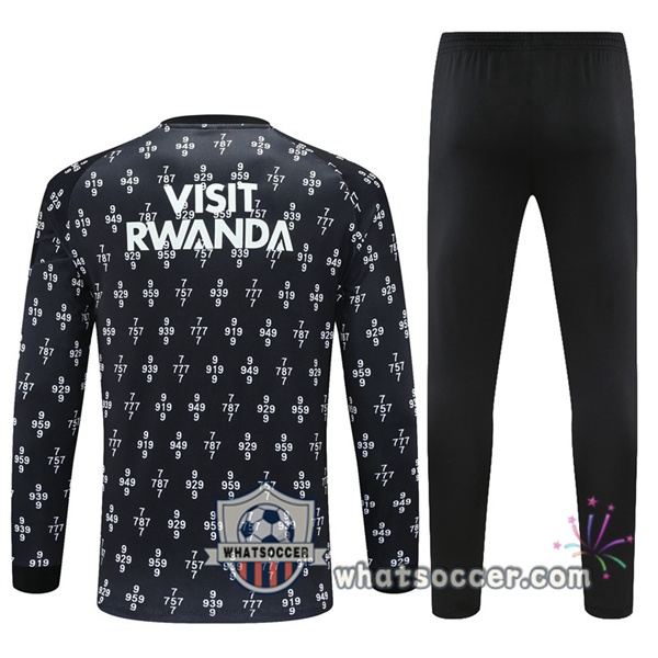 Paris PSG Black White Tracksuit 2021-2022