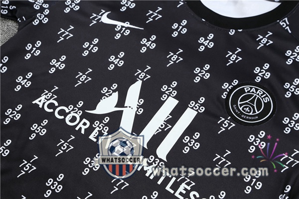 Paris PSG Black White Tracksuit 2021-2022