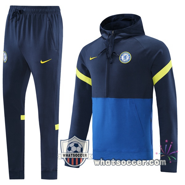 FC Chelsea Blue Royal Hooded Jacket 2021-2022