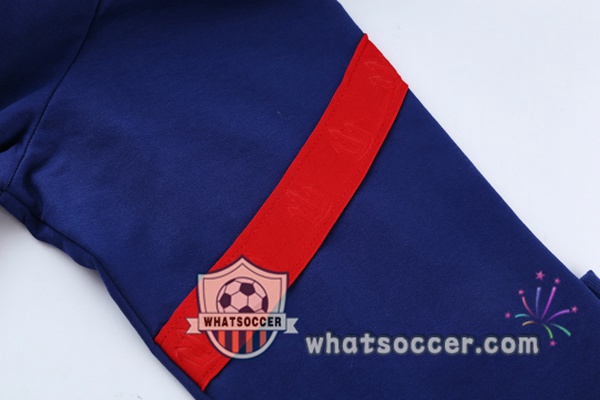 Atletico Madrid Blue Hooded Jacket 2021-2022