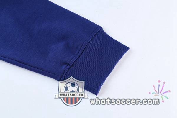 Atletico Madrid Blue Hooded Jacket 2021-2022