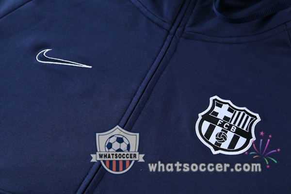 FC Barcelona Blue Hooded Jacket 2021-2022
