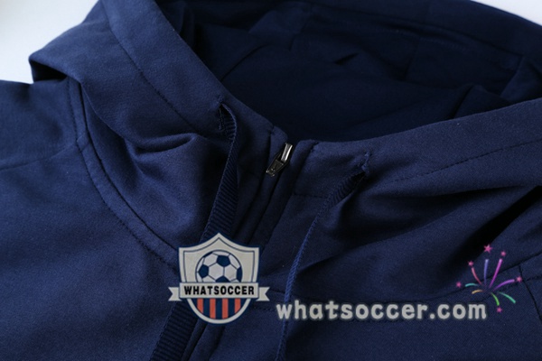 FC Barcelona Blue Hooded Jacket 2021-2022