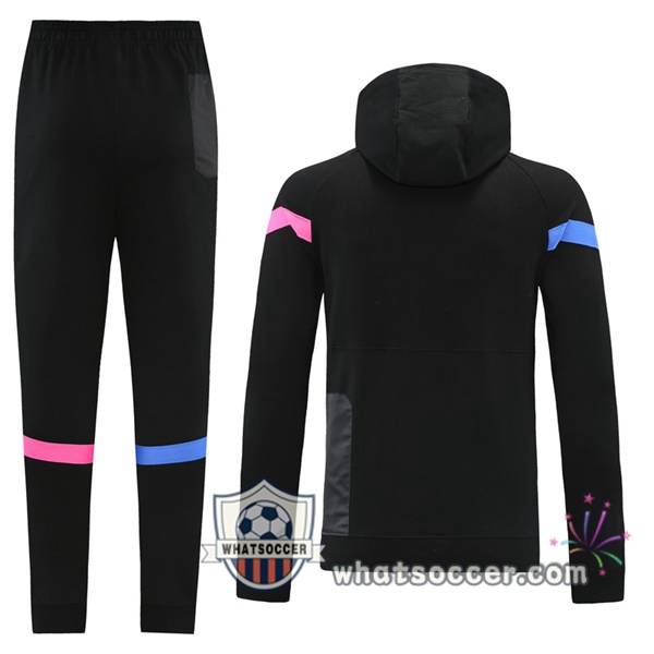 FC Barcelona Black Hooded Jacket 2021-2022