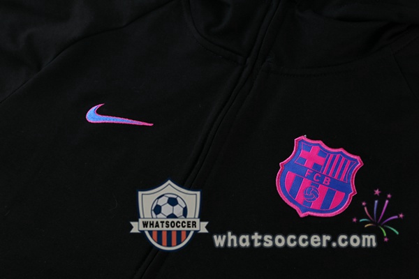 FC Barcelona Black Hooded Jacket 2021-2022