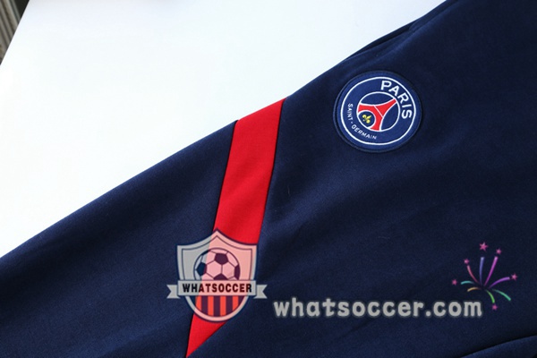 Paris PSG White Red Blue Hooded Jacket 2021-2022