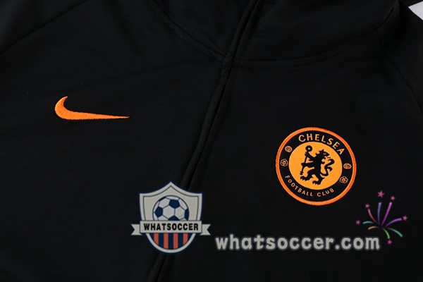 FC Chelsea Black Green Hooded Jacket 2021-2022