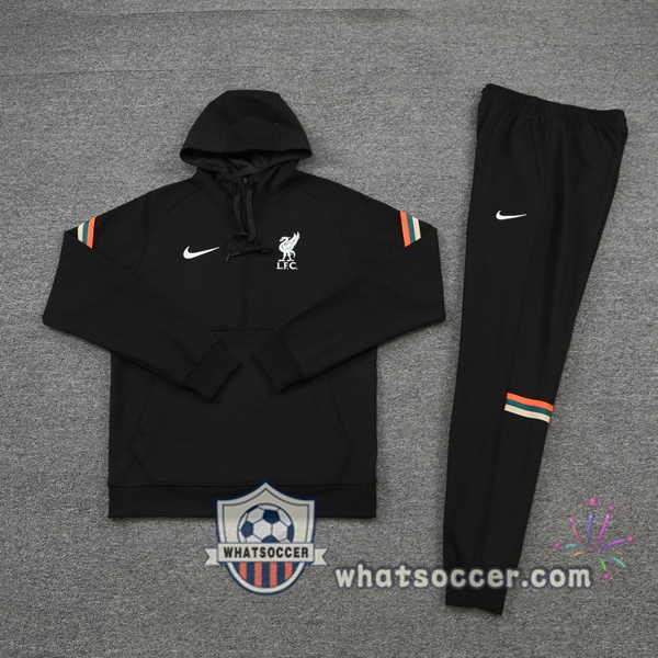 FC Liverpool Black Hooded Jacket 2021-2022