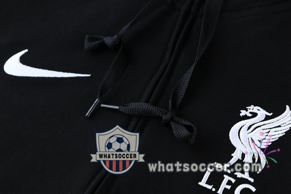 FC Liverpool Black Hooded Jacket 2021-2022