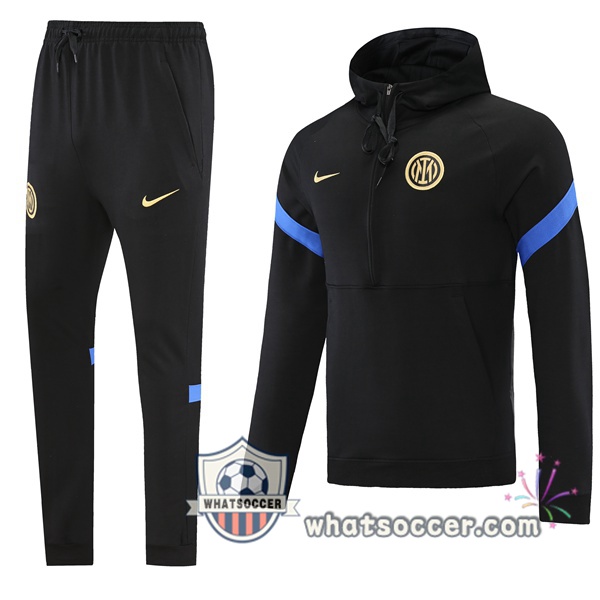 Inter Milan Black Hooded Jacket 2021-2022